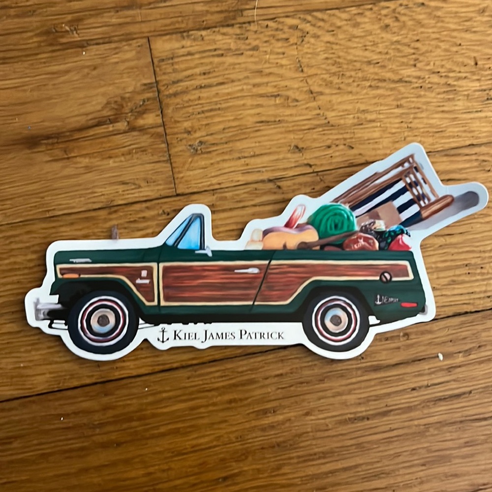 Nine available KJP stickers